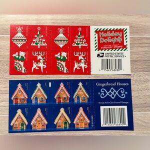 Holiday Delights and Gingerbread Houses Collectible Forever Stamps